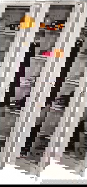 6 Shelf Combination Storage Cabinet